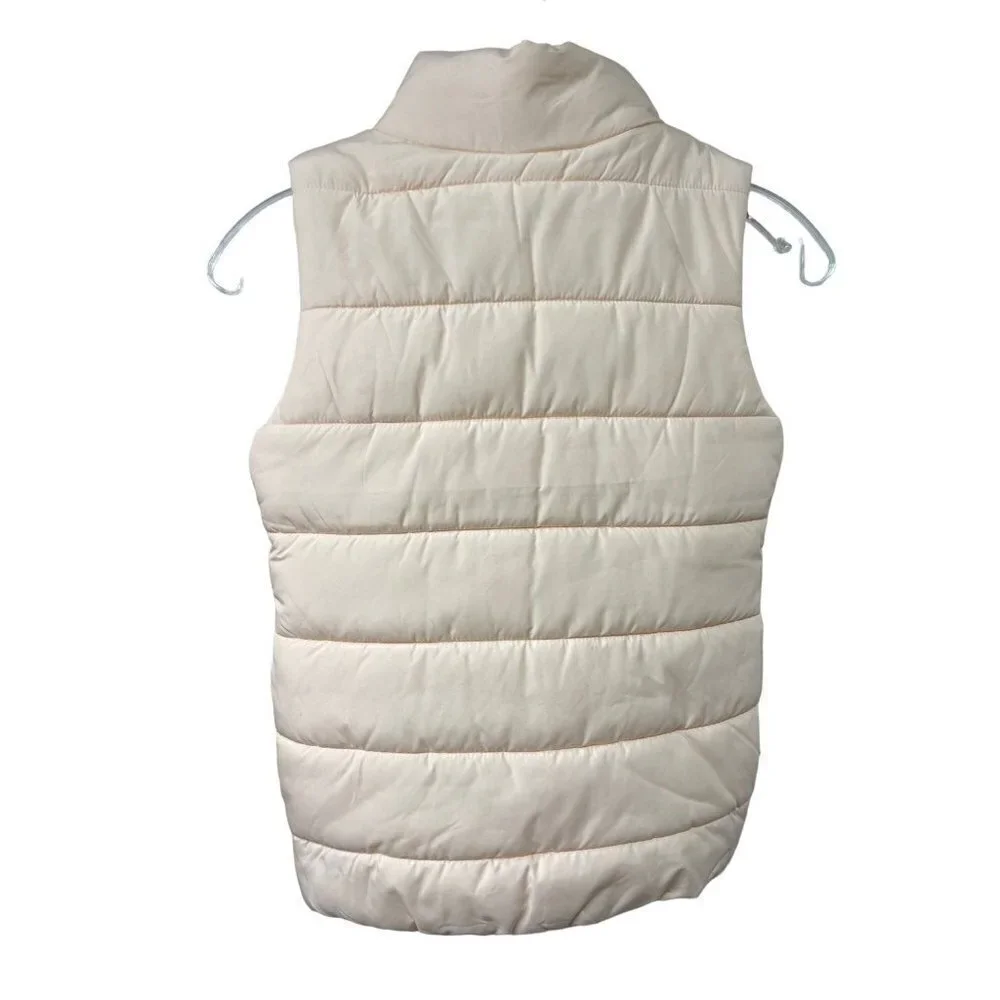 Puma Way 1 Girls Puffer Vest Jacket Light Peach/Pink Color Size S 7-8